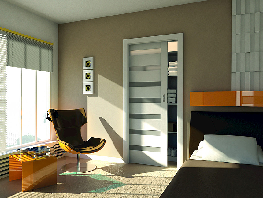 Posuvný systém do stěny Verte